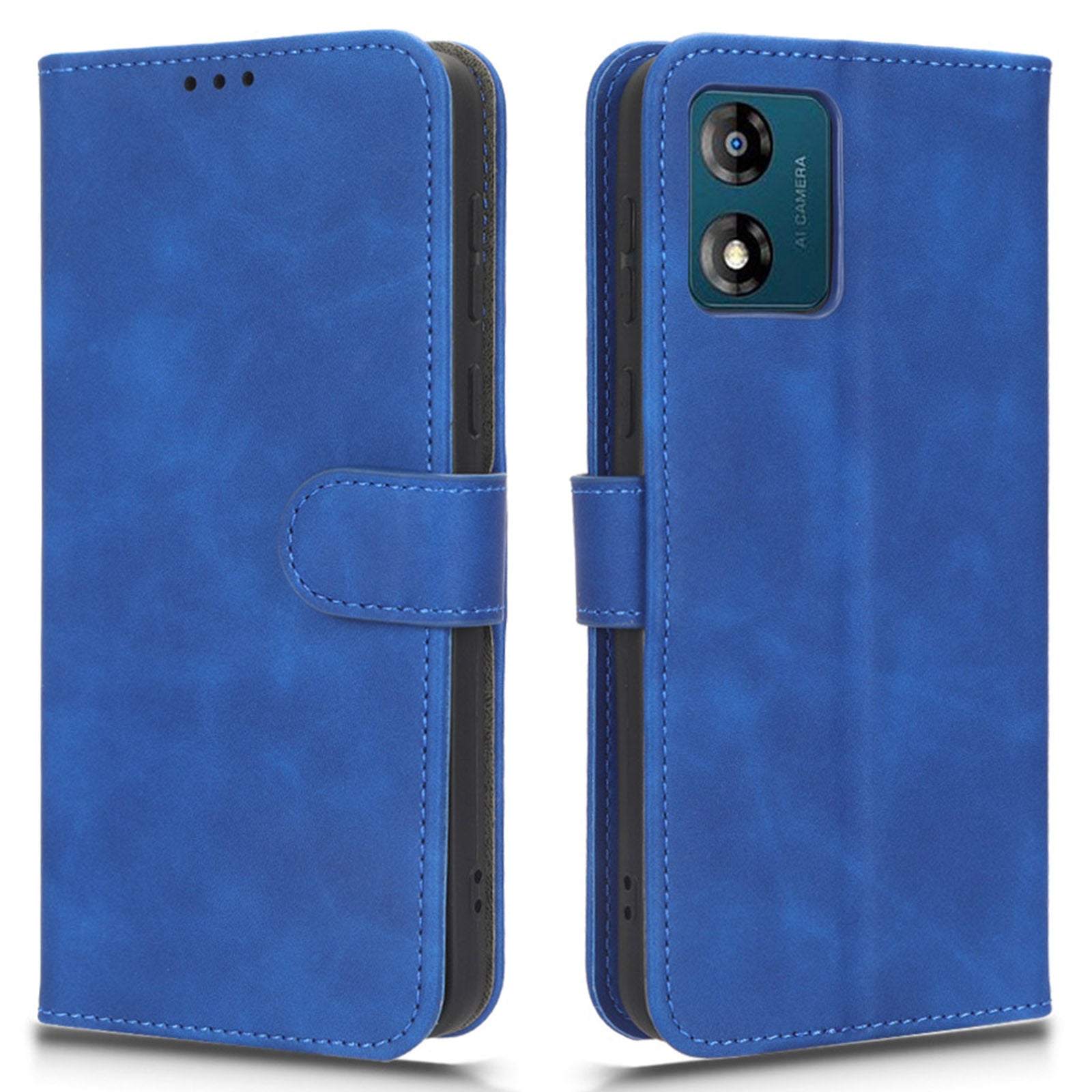 Leather Mobile Phone Case For Motorola Moto E13 4G Skin-touch Shockproof Flip Phone Cover Stand Wallet Leather Mobile Phone Case For Motorola Moto E13 4G Skin-touch Shockproof Flip Phone Cover Stand Wallet